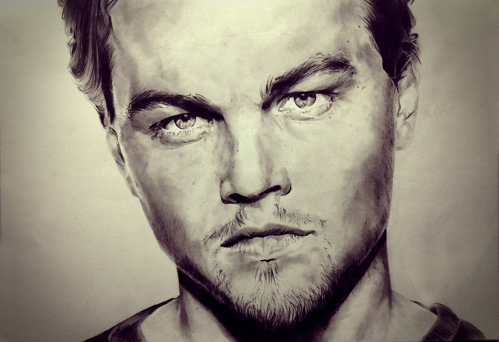 leonardo dicaprio zeichnung kunst porträt