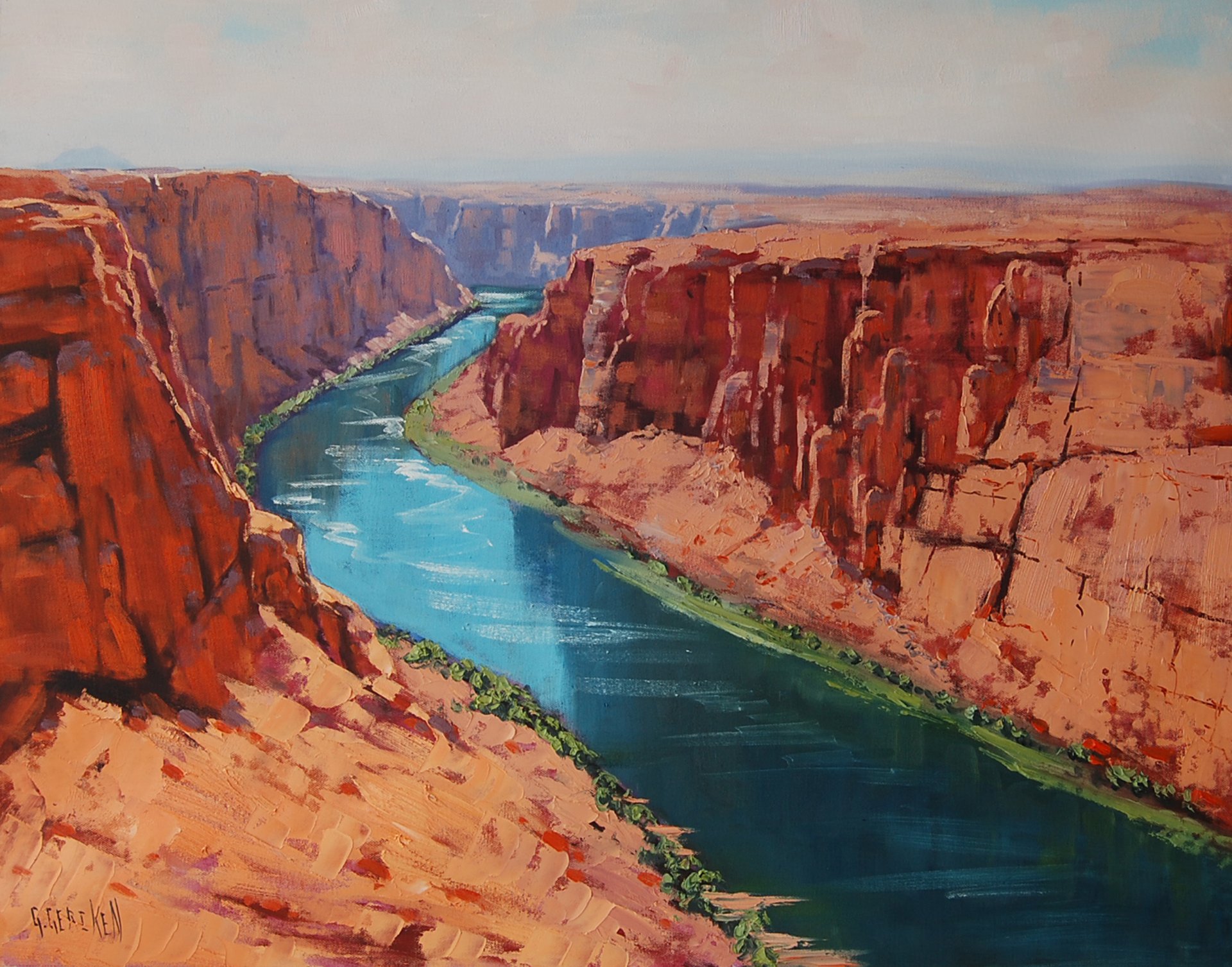 kunst zeichnung artsaus colorado river