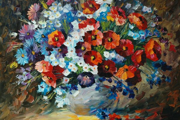 Flores silvestres en la pintura