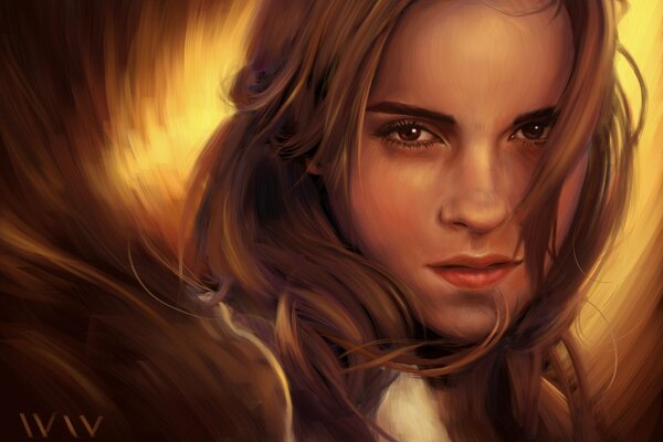 Le visage peint d Emma Watson