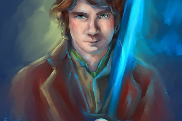 Bilbo Baggins arte a colori