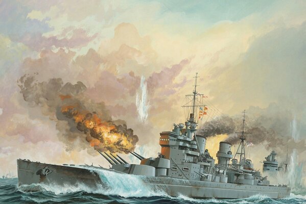 The Naval Battle of Great Britain with Germany 1941