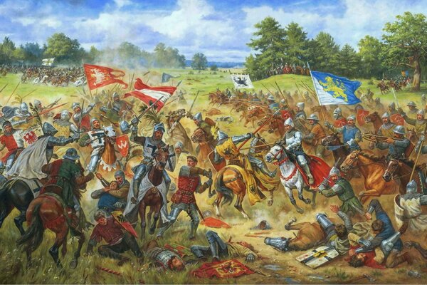 Картина галицкие хоругви в грюнвальдской битве