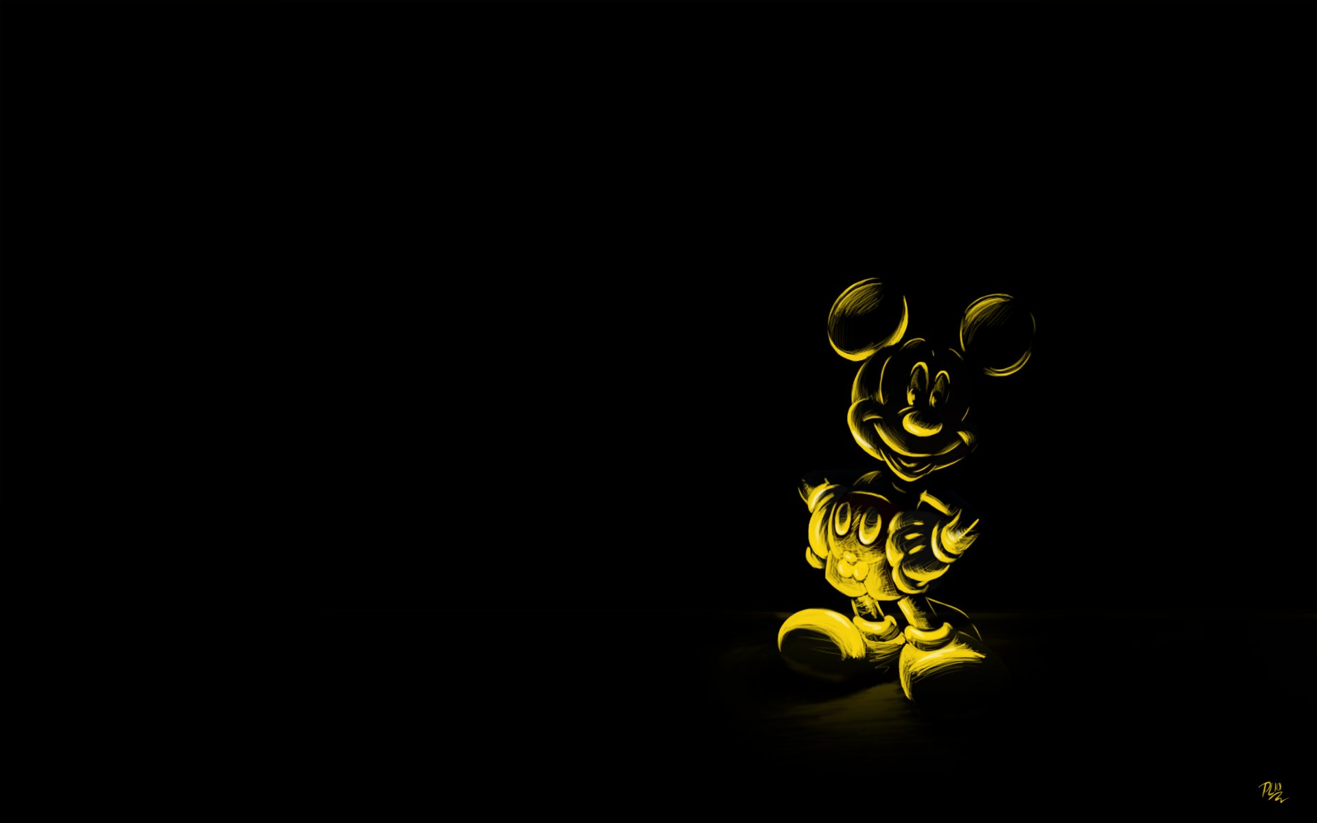 fond noir mickey mouse dessin animé personnage souris