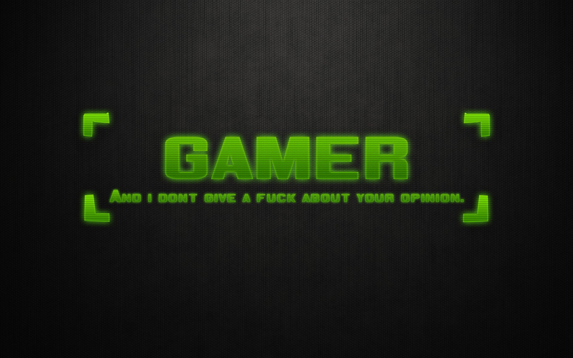 inscription gamer minimalism wallpaper