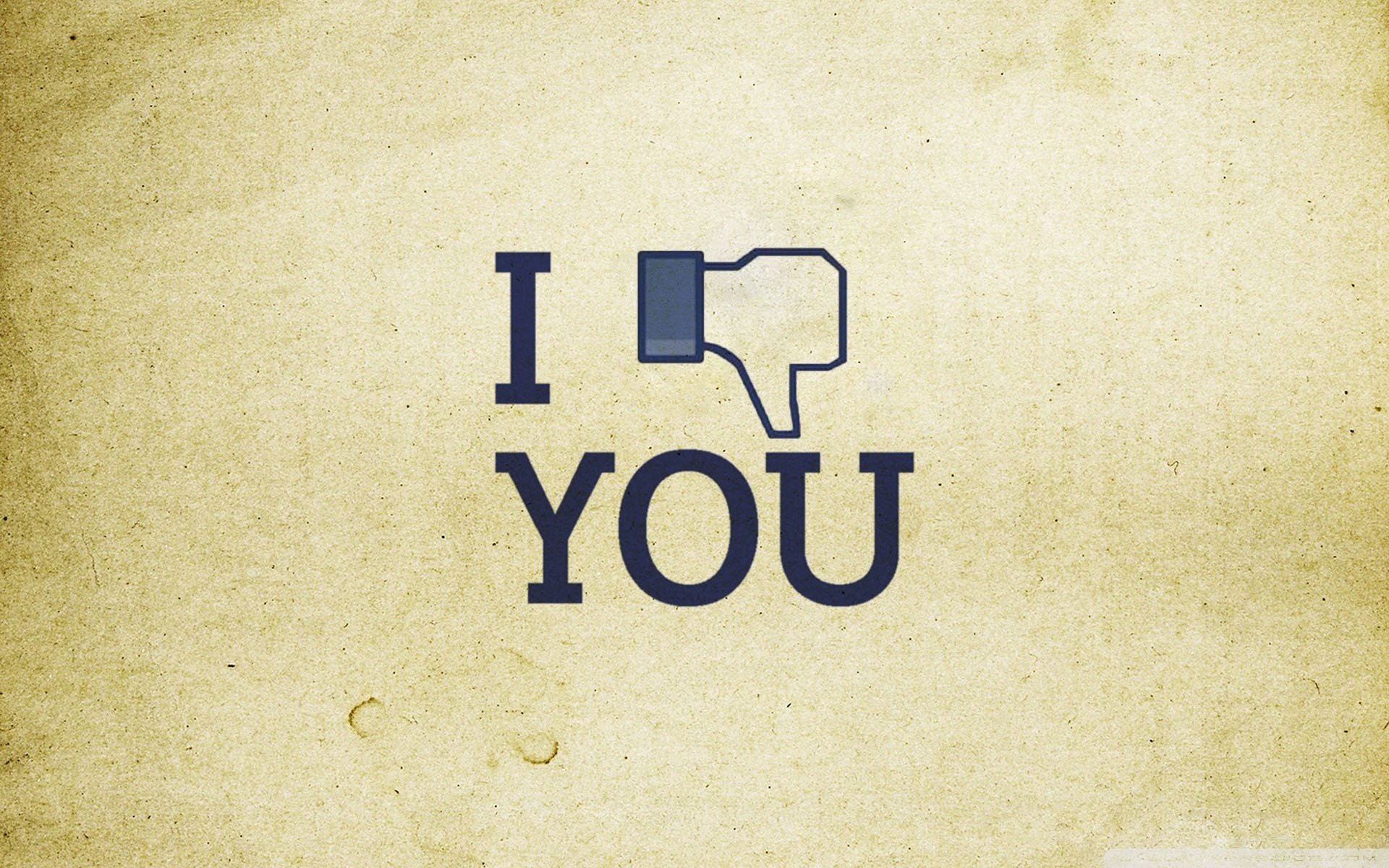 minimal icon i dislike you facebook inscription