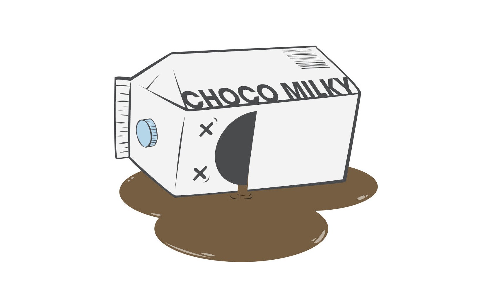 milk bag chocolate died dead