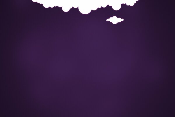 Purple background and minimalism clouds
