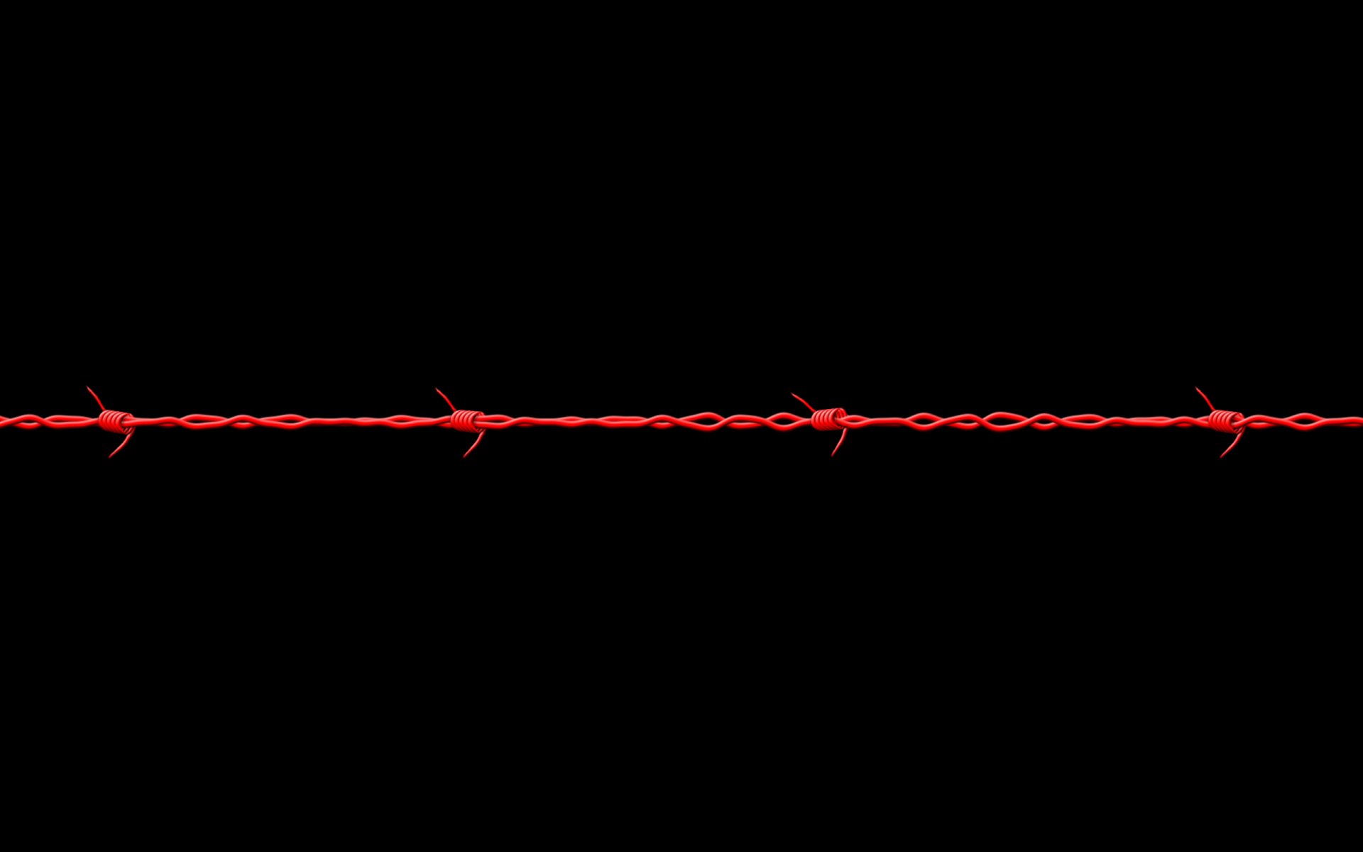 barbed wire red