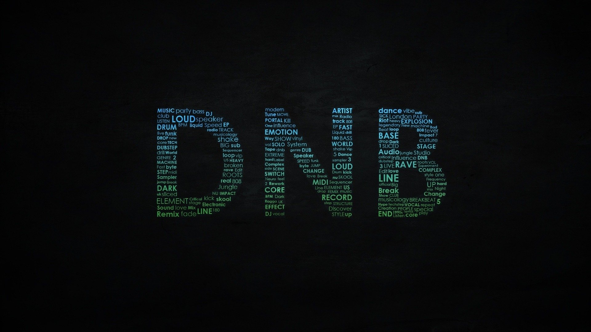 dnb words style music