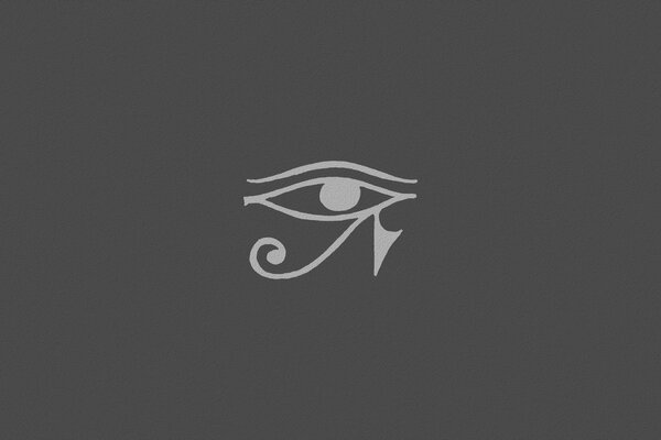 Egyptian hieroglyph in the shape of an eye