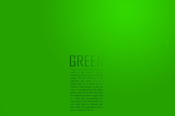Lettere di parola su sfondo verde