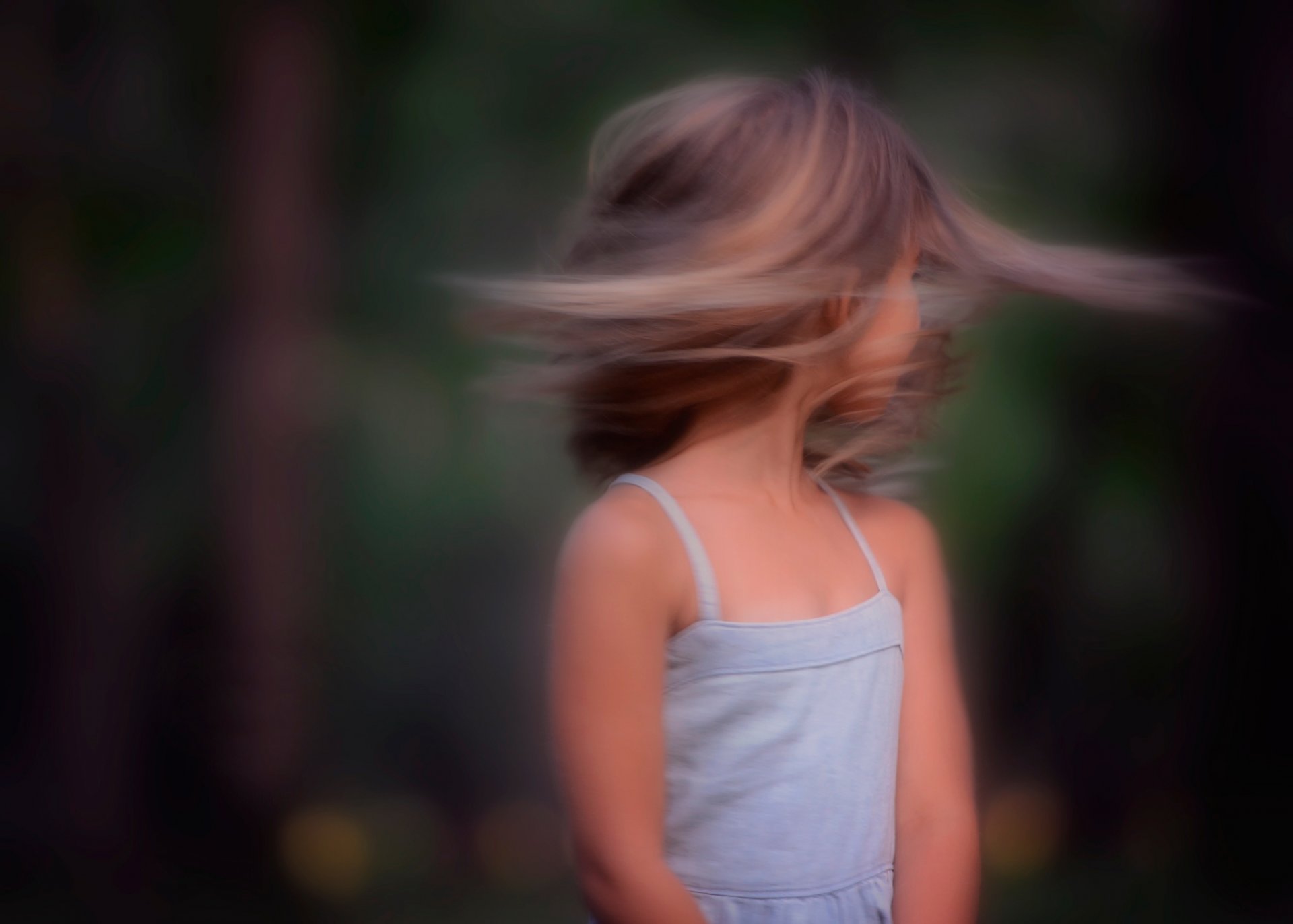 daniel waage je rêve loin fille cheveux regard