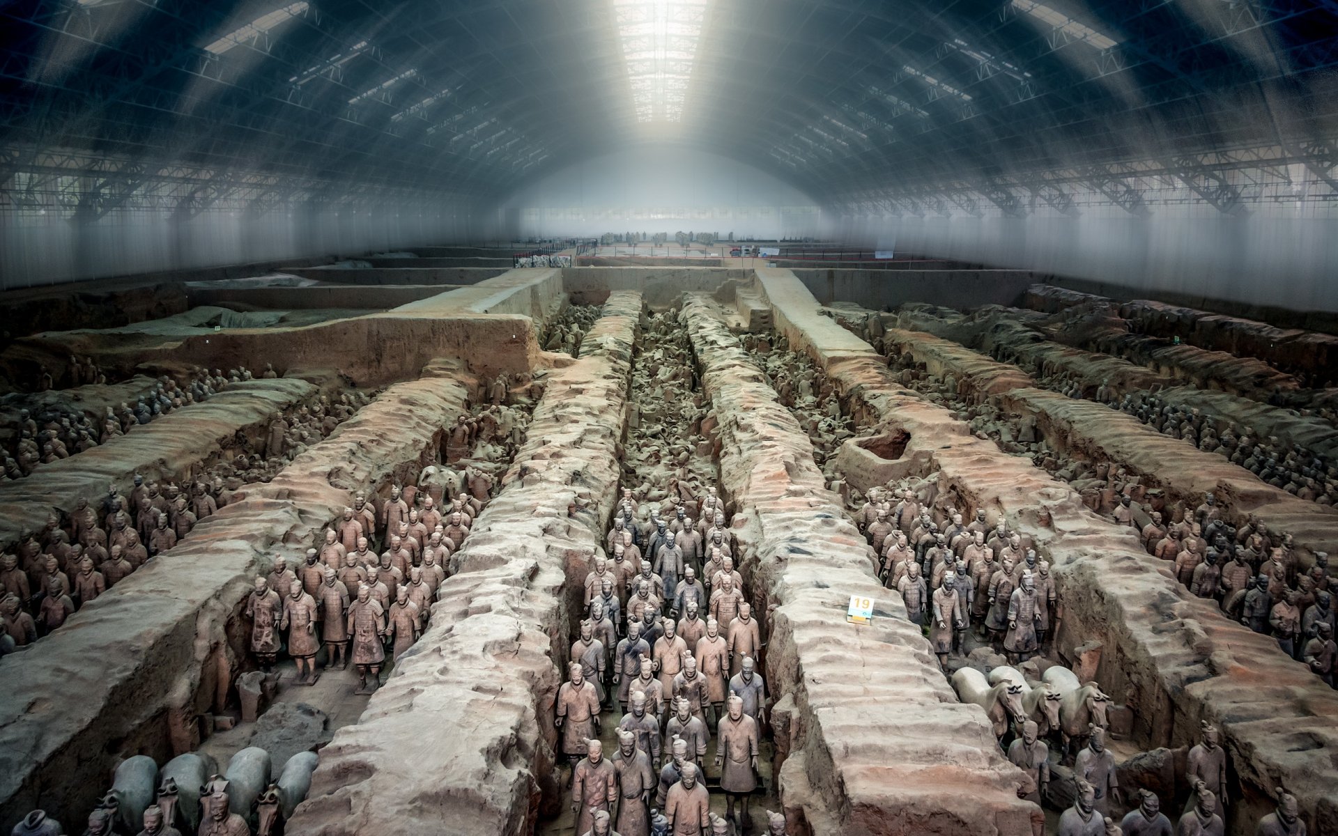 esercito di terracotta tunnel view cina