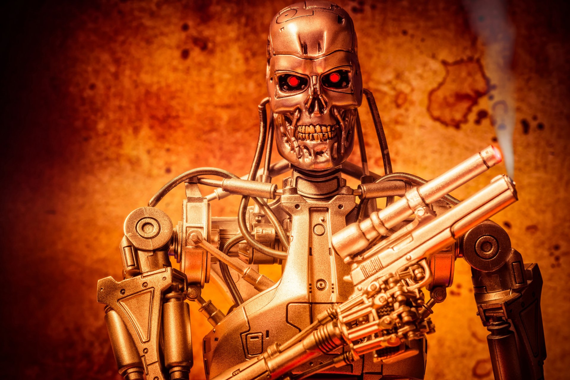 terminator robot t-800 juguete estatuilla