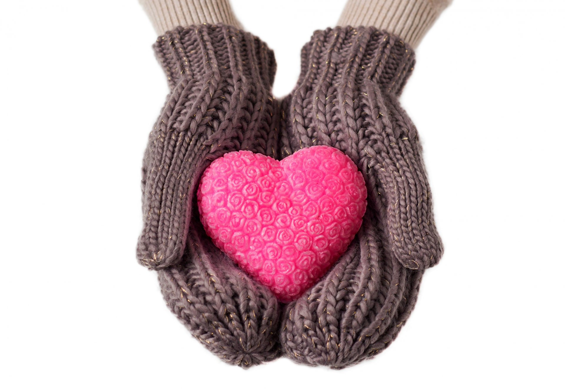 guantes amor invierno invierno corazón