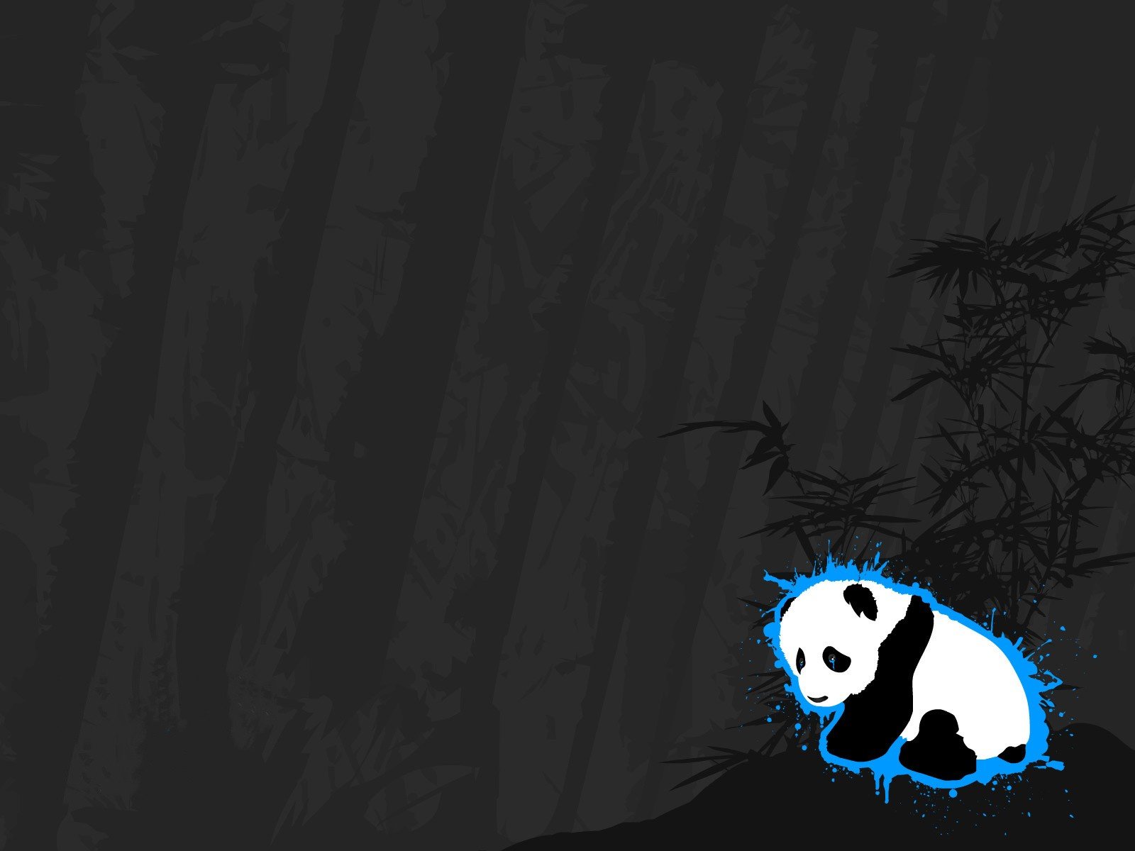 panda vector minimalism