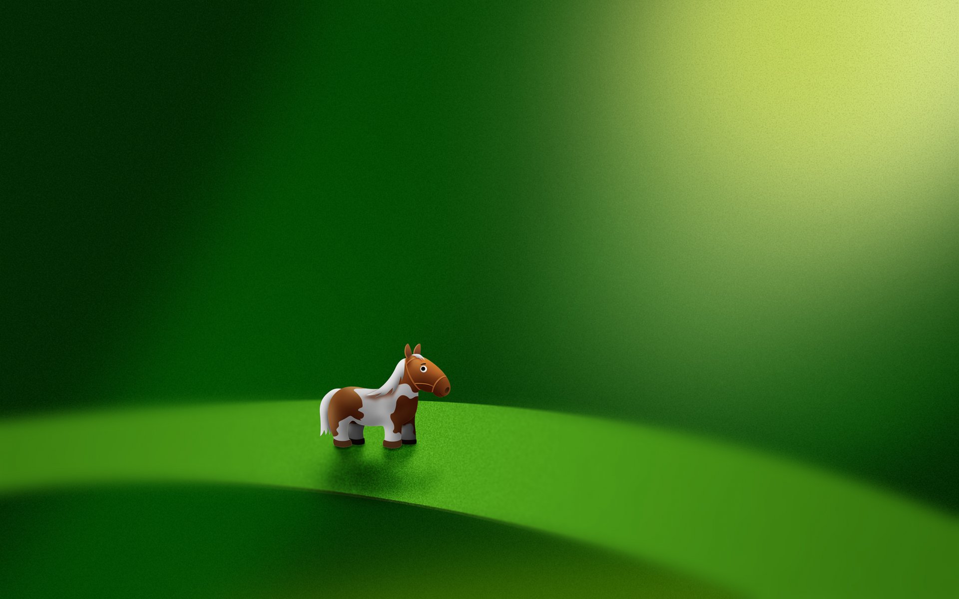 green sheet ponies horse micro