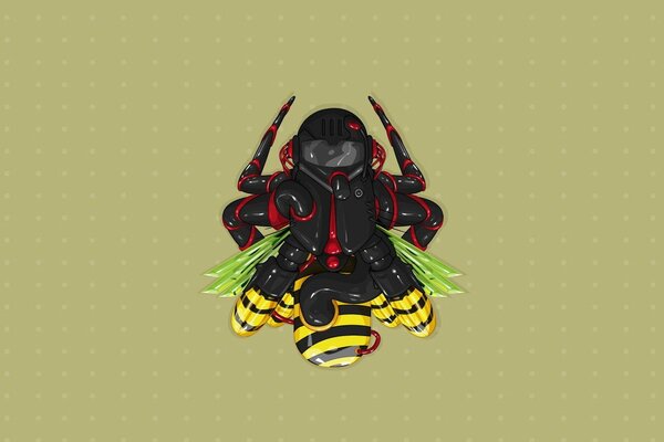 Little robot bee toy