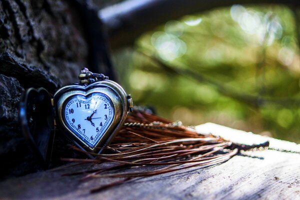 Zegarek Kieszonkowy w kształcie serca