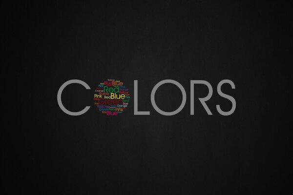 Logo colore su sfondo nero