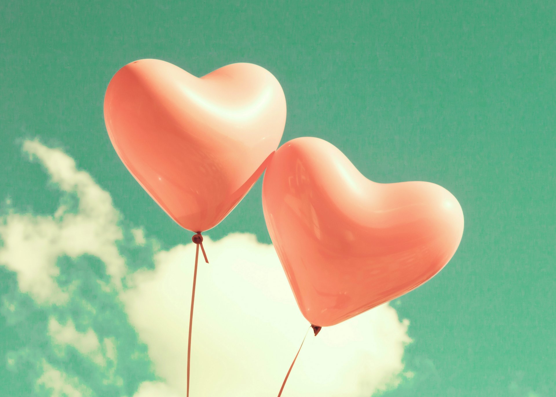 love balloons sky clouds heart balloon