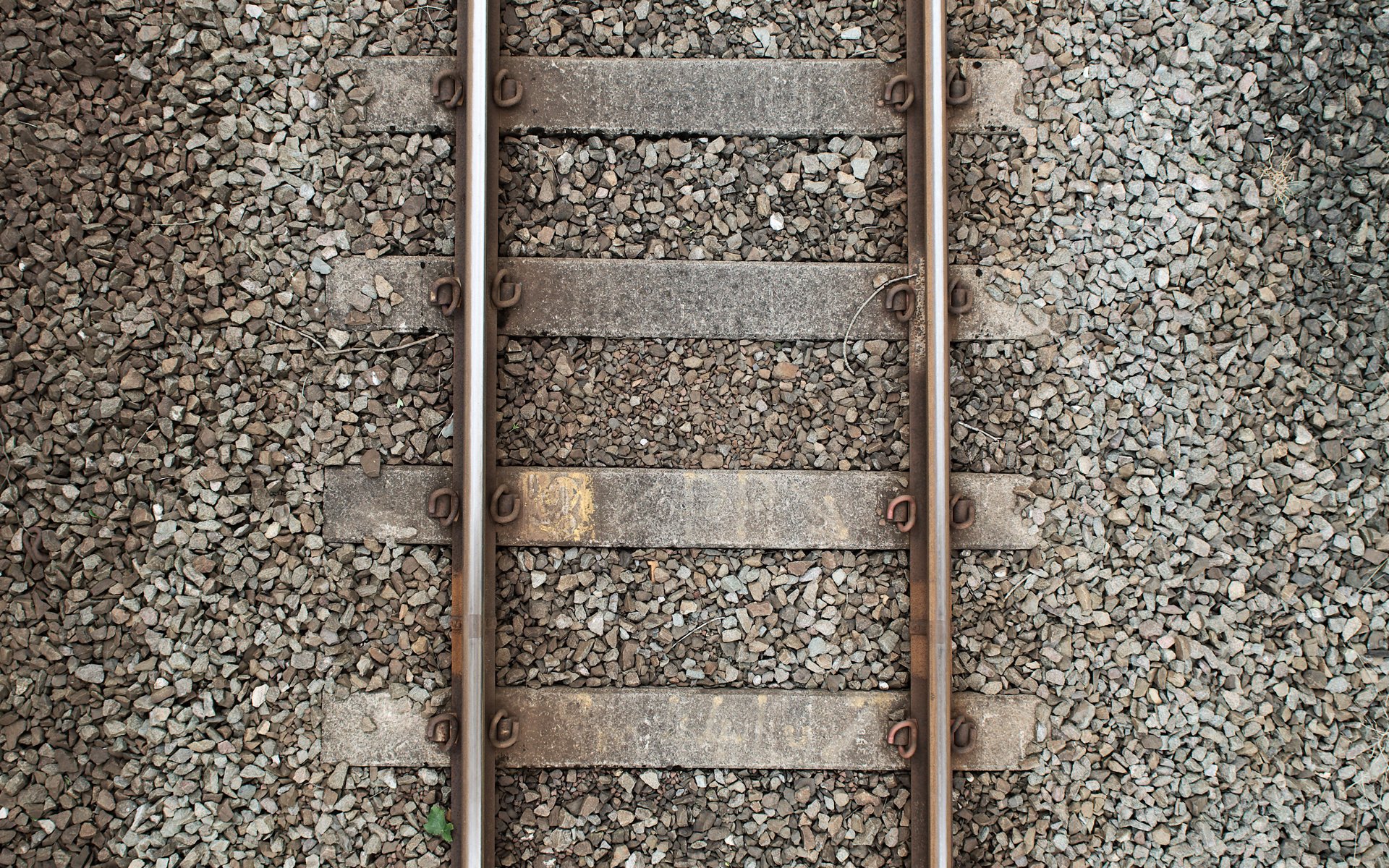 steine schienen eisenbahn draufsicht