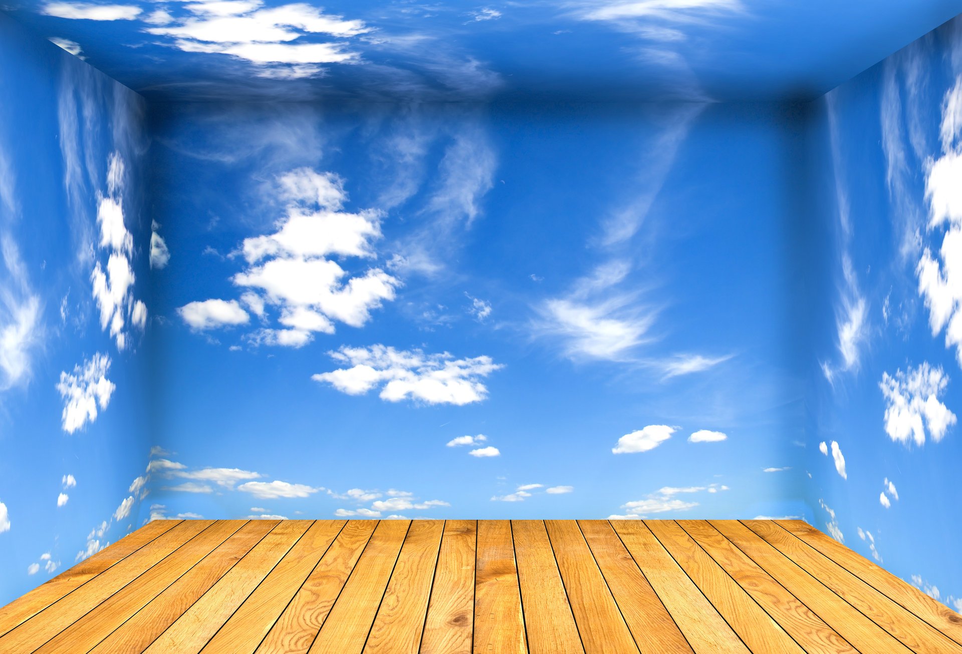 nuvole cielo pavimento creativo