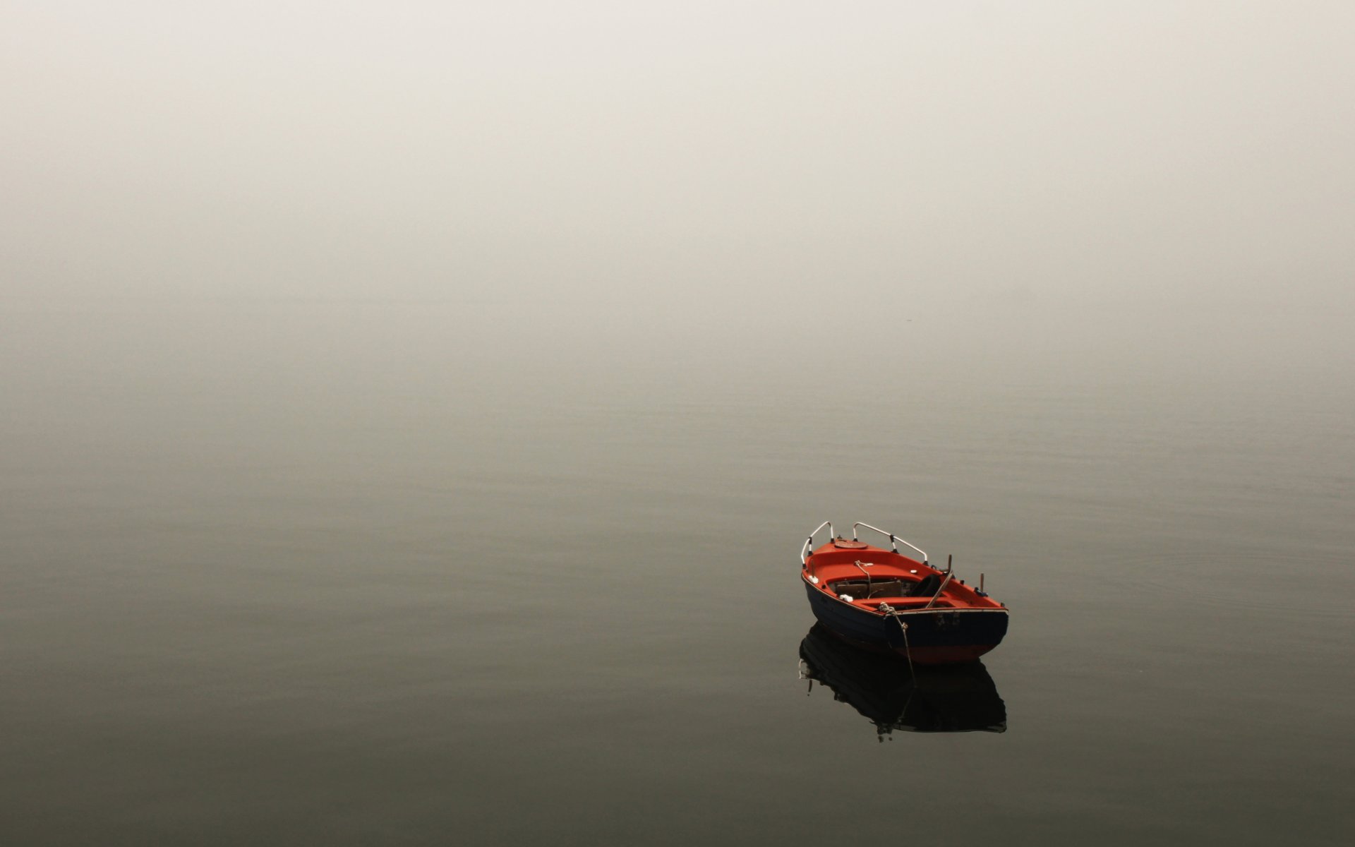 wasser fluss see boot natur landschaft nebel