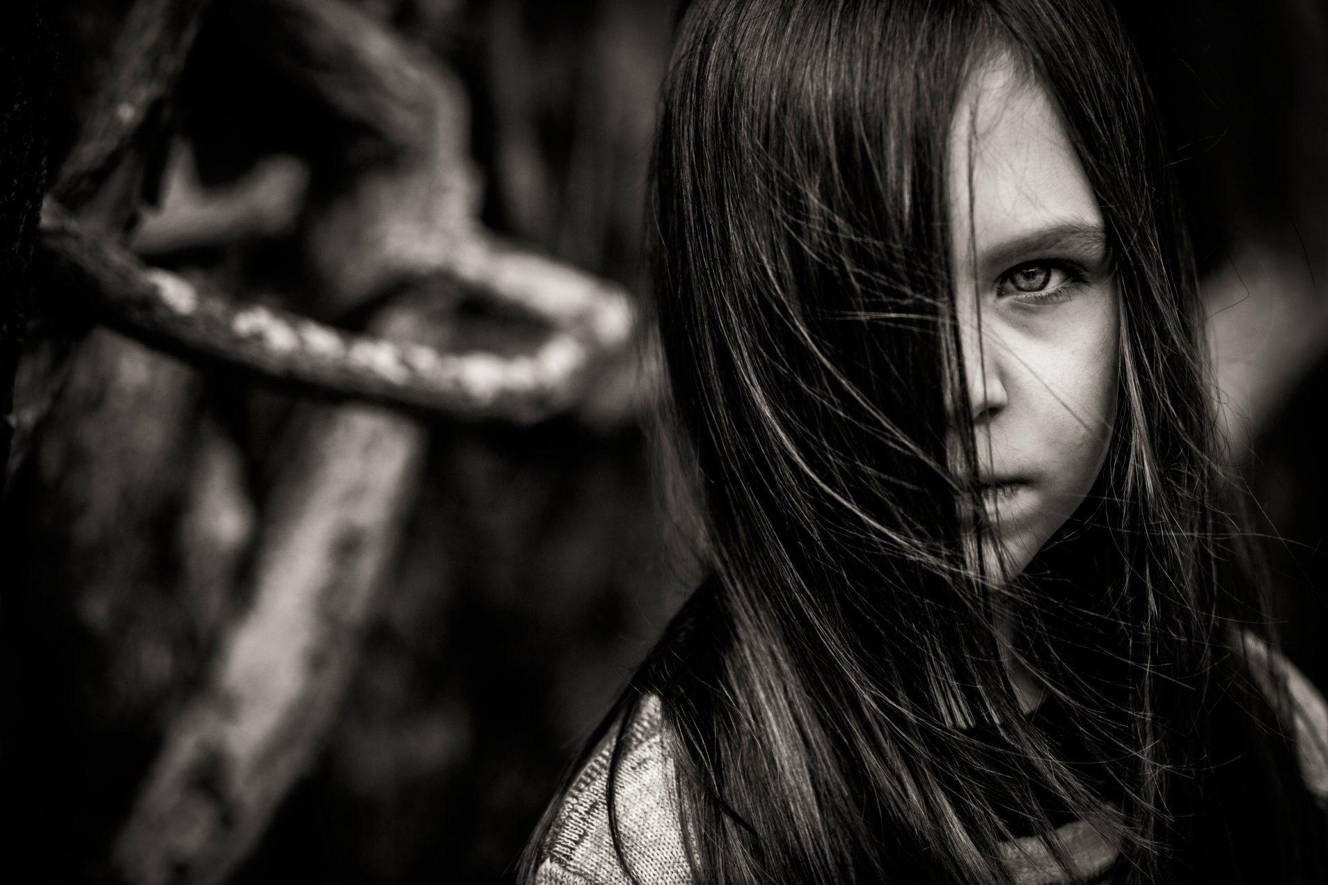 lost girl portrait h b