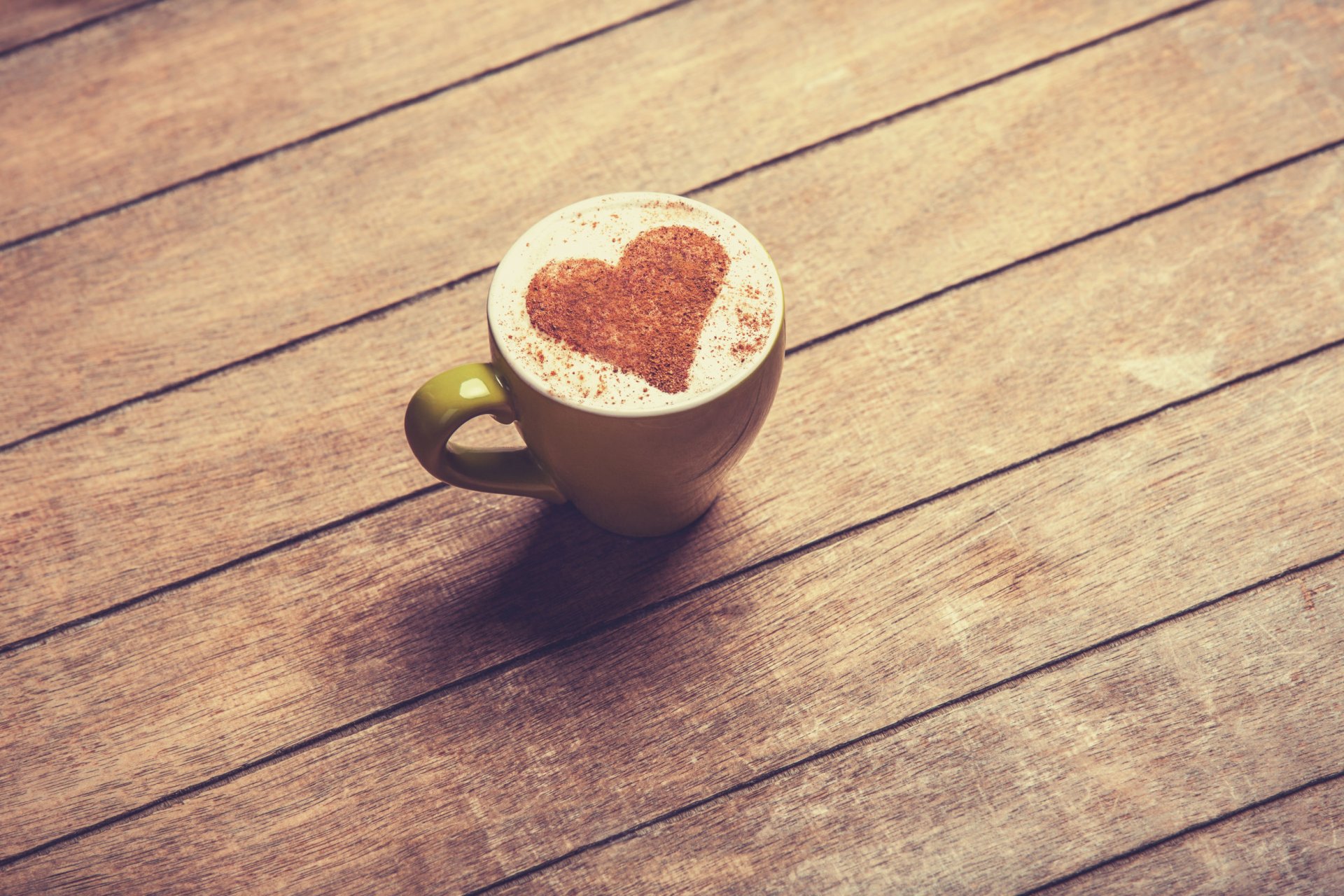 table tasse café coeur