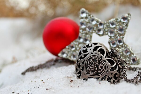 Belle décoration pendentif en forme de coeur