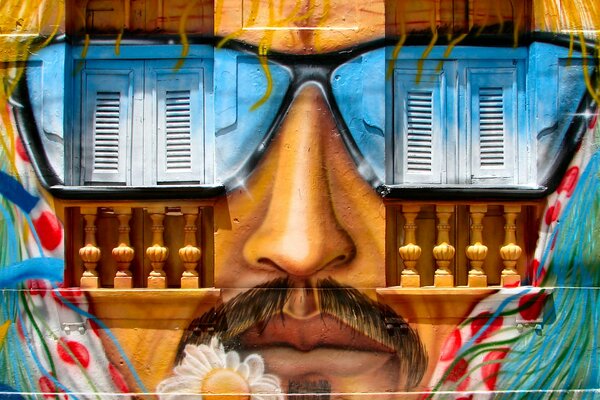 Dessin de graphitti sur le mur