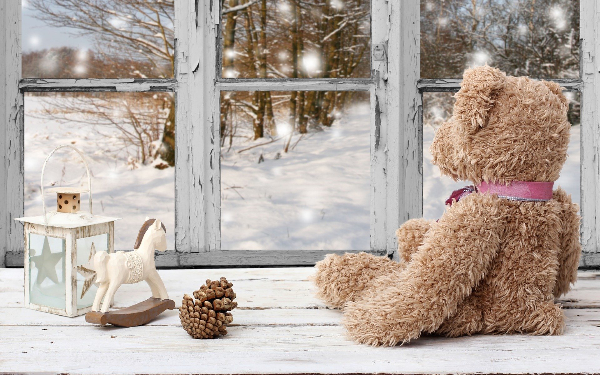 natura neve inverno giocattoli natale capodanno