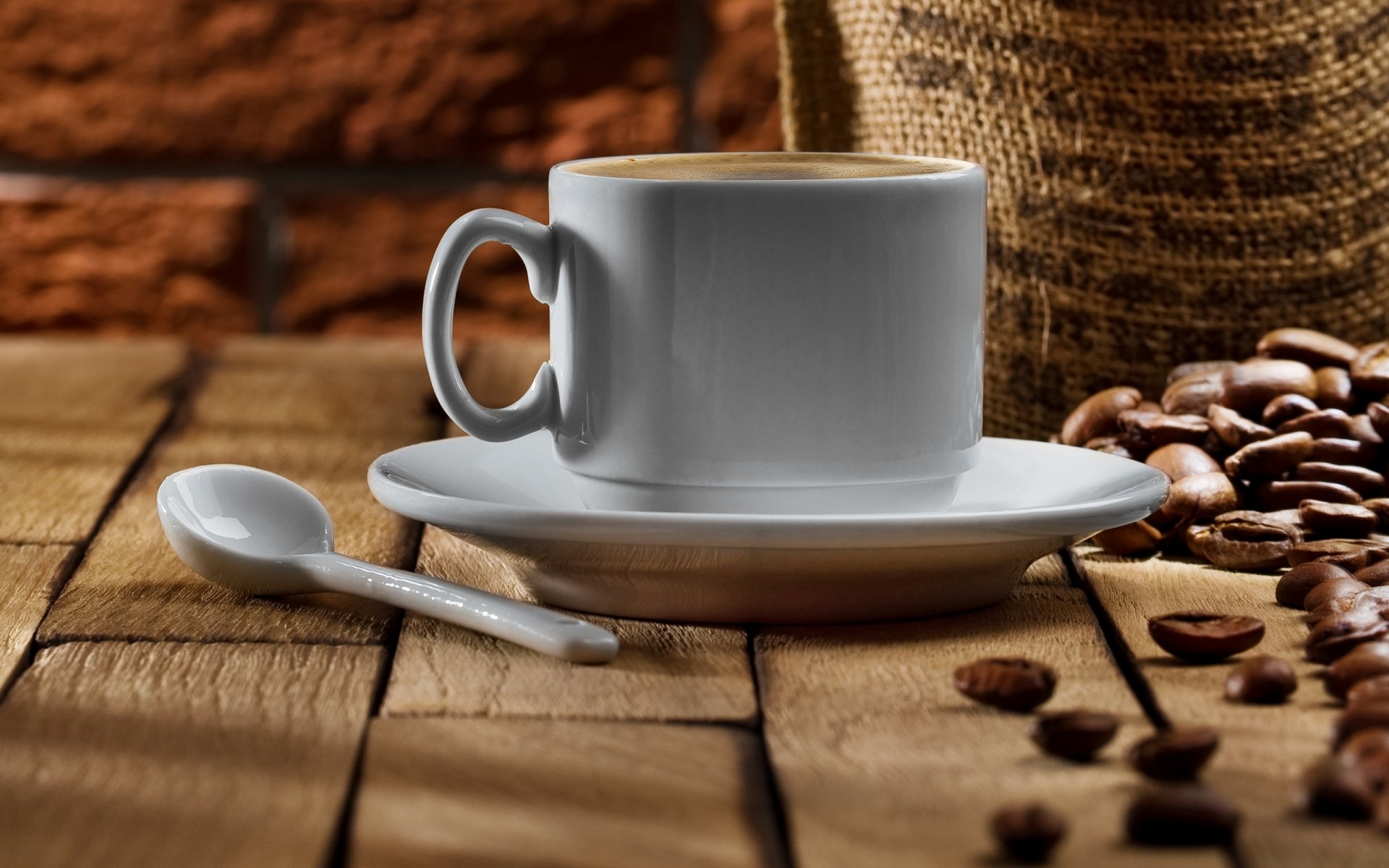 coffee grain cup spoon saucer