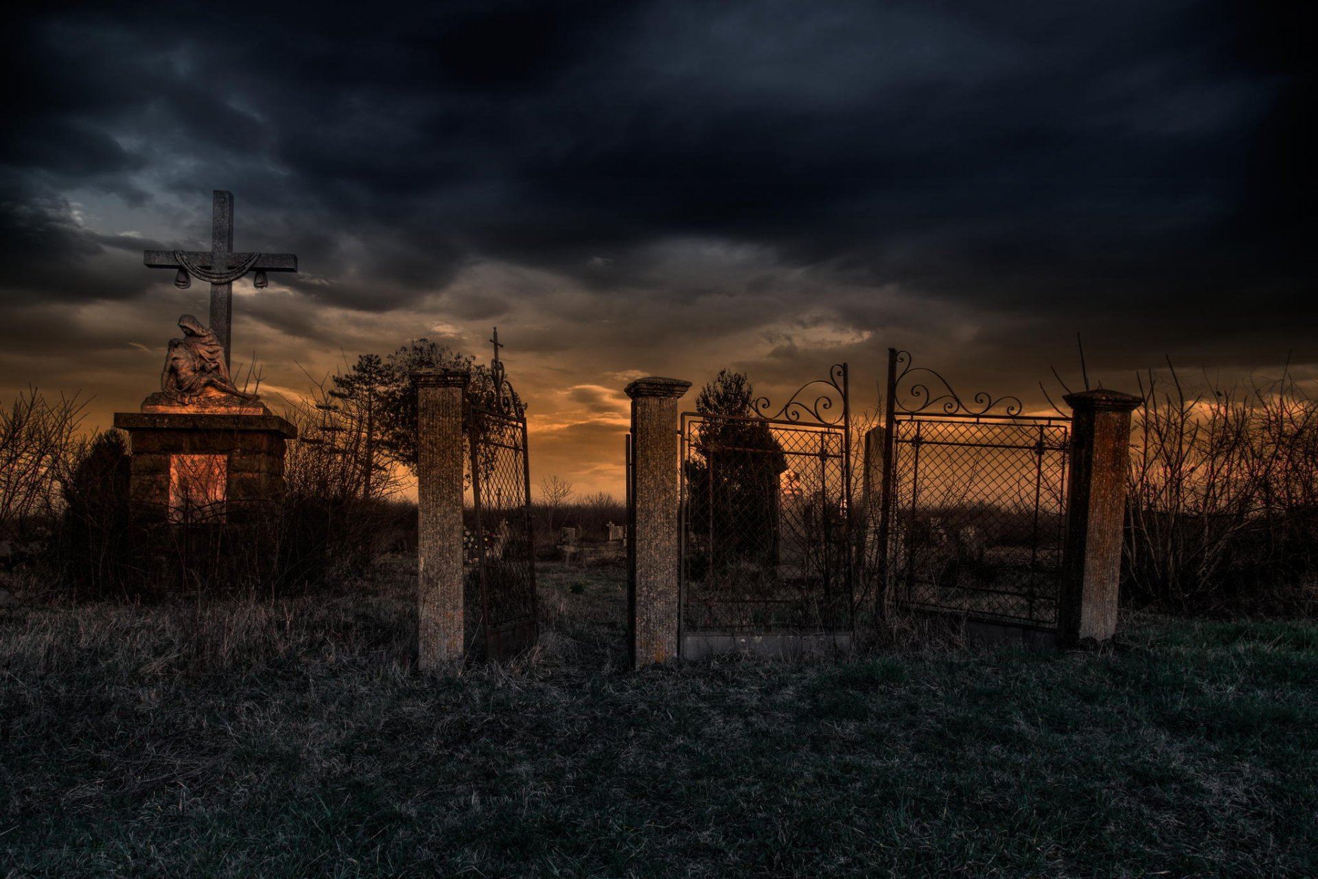 dernière sortie pour lost cimetière croix porte