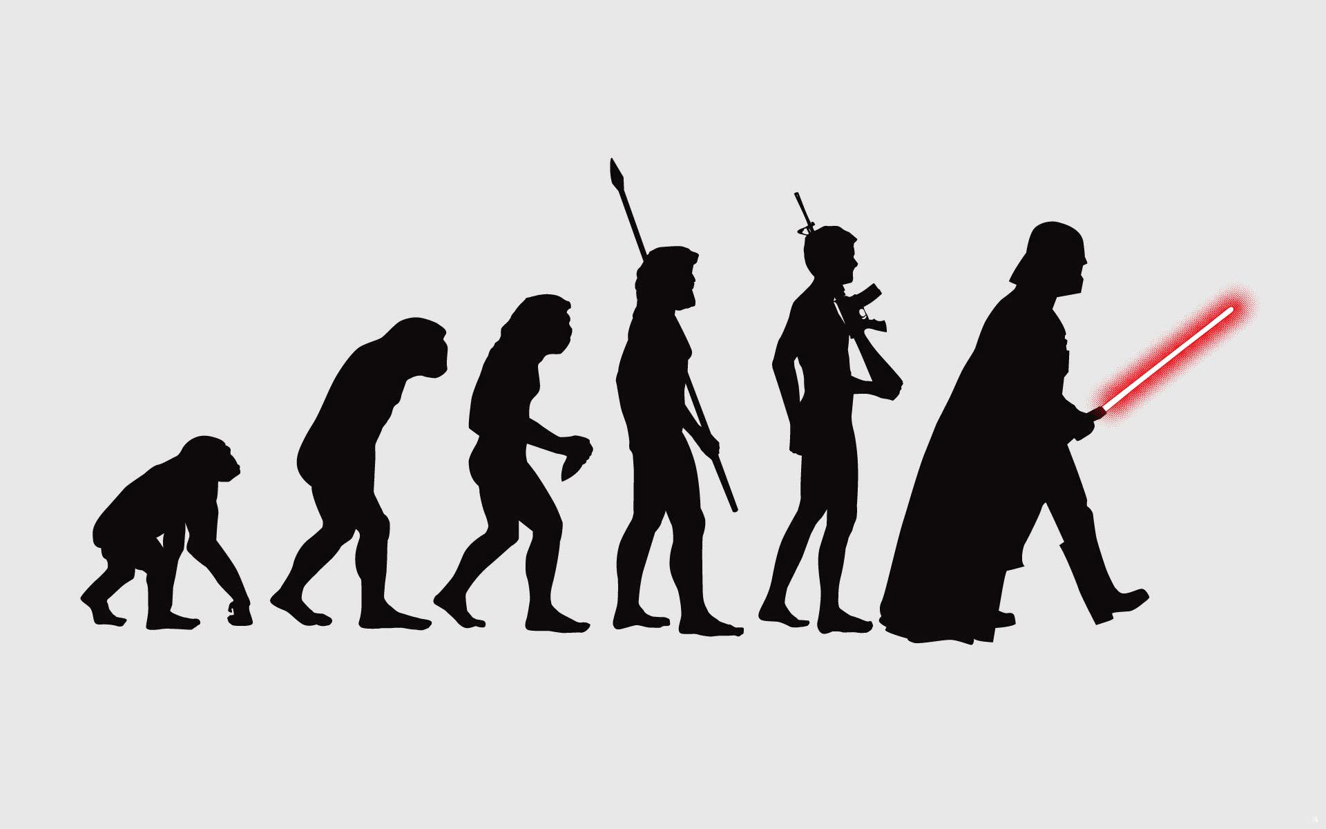 background figures silhouettes people evolution