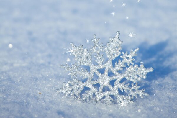 Cuento de Navidad lindo copo de nieve