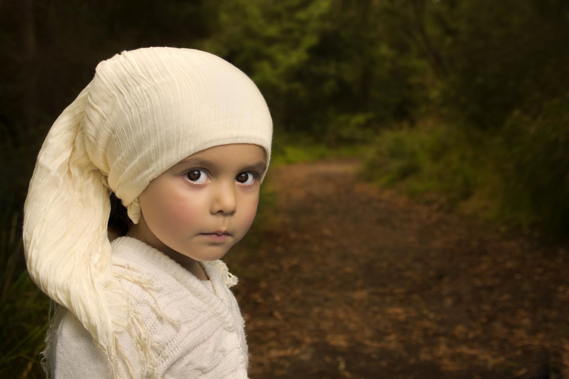 mädchen porträt hintergrund bokeh