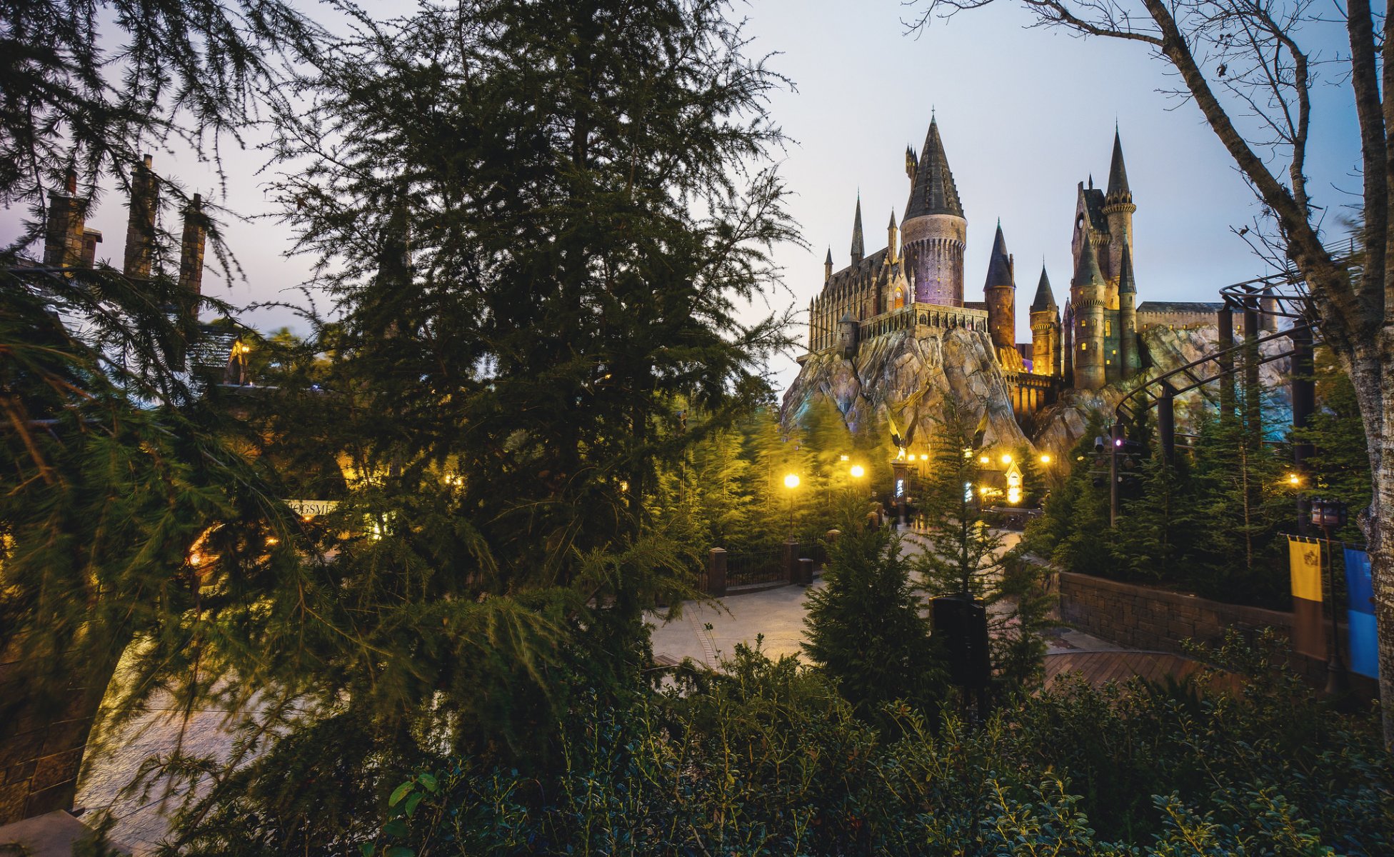 hogwarts wizarding world of harry potter tower castle