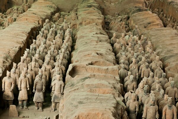 Archäologischer Fund in China Terrakotta-Armee