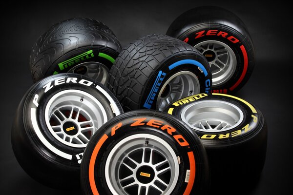 Various beautiful wheels from Formula 1