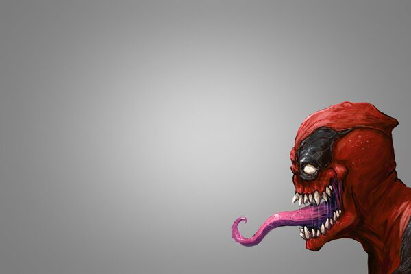 The superhero from the comics Deadpool became venom