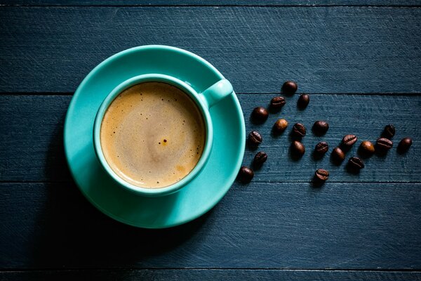 Schönes Foto der Kaffeetasse