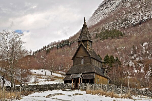 Beautiful Norwegian wooden church