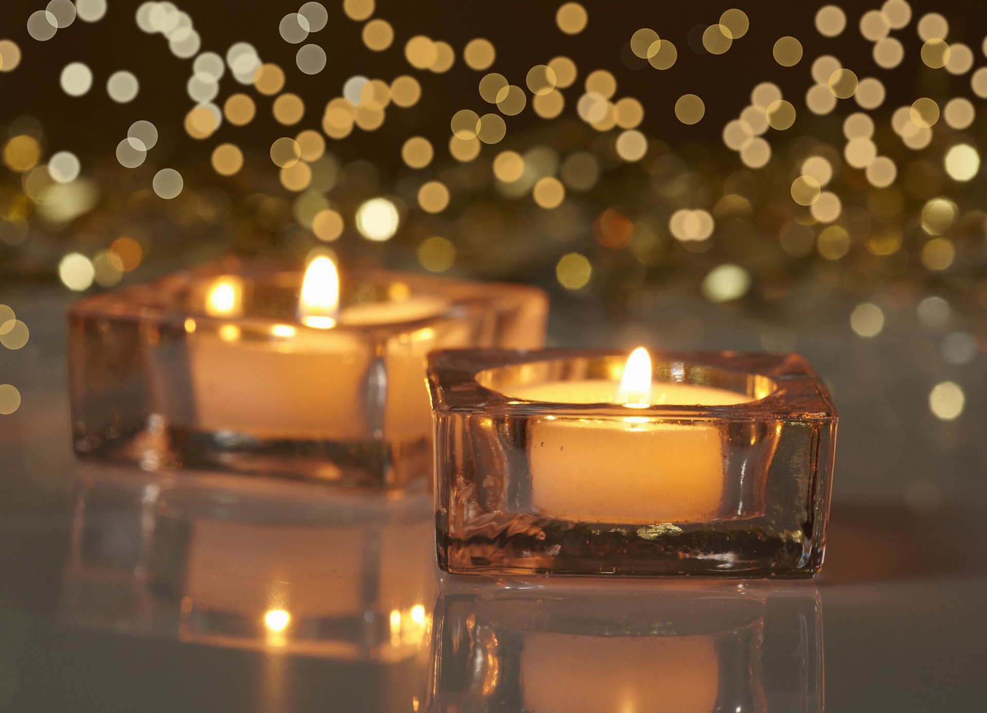 miscellaneous candles candle . fire reflection bokeh blur background wallpaper widescreen full screen hd wallpaper