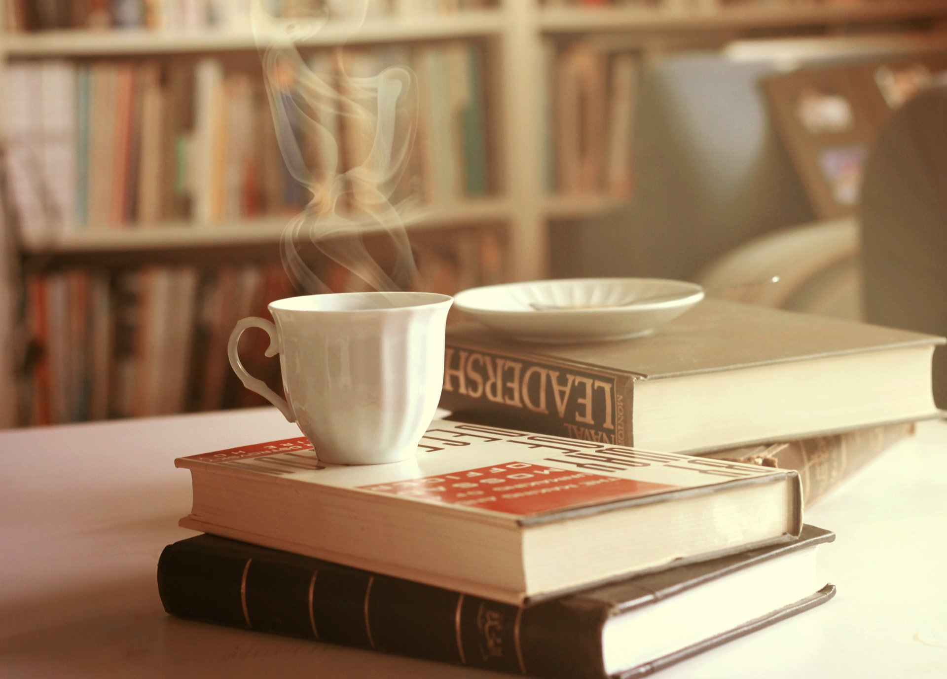 mug cup books pairs saucer