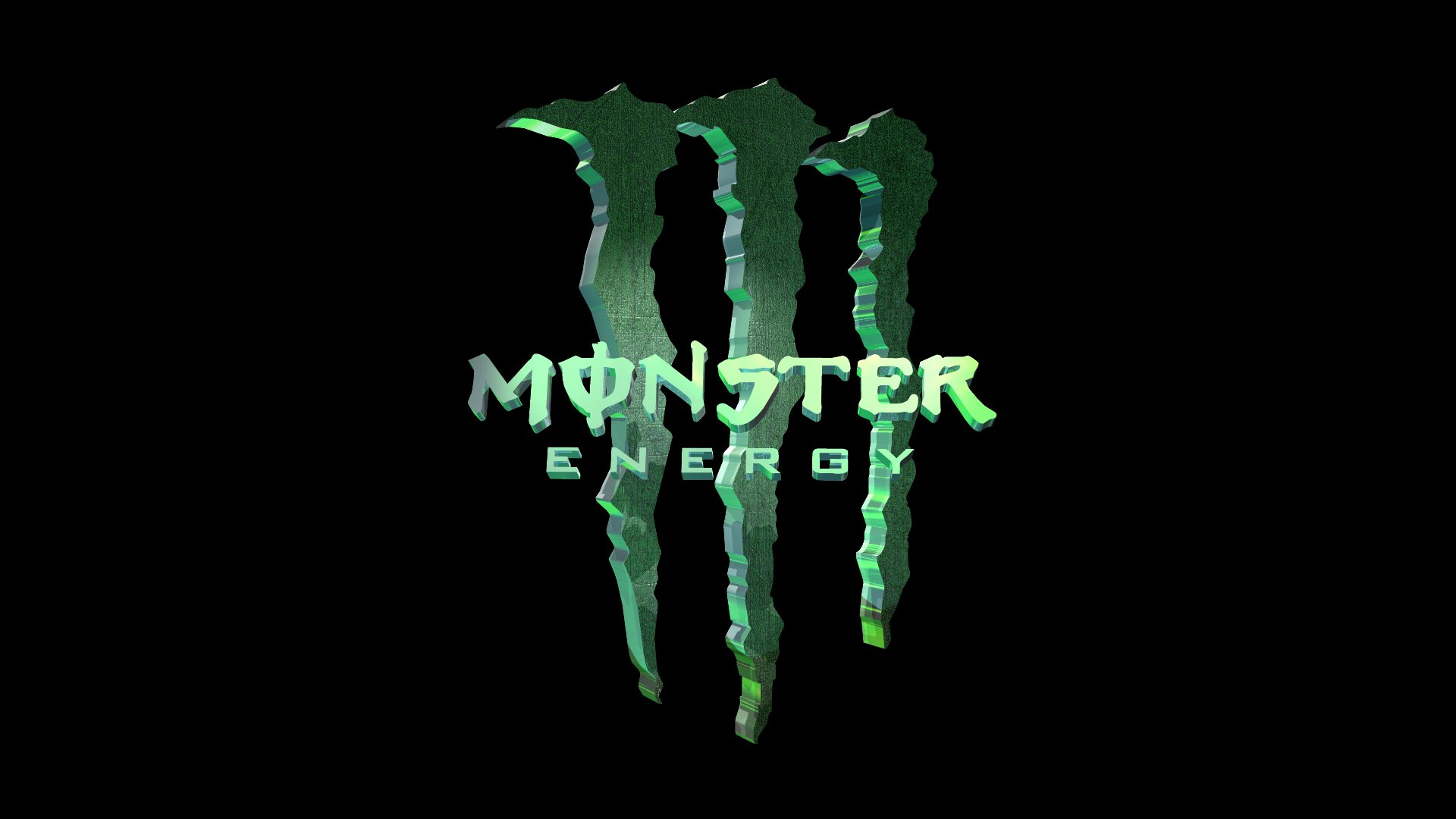 monster energy 3d grin