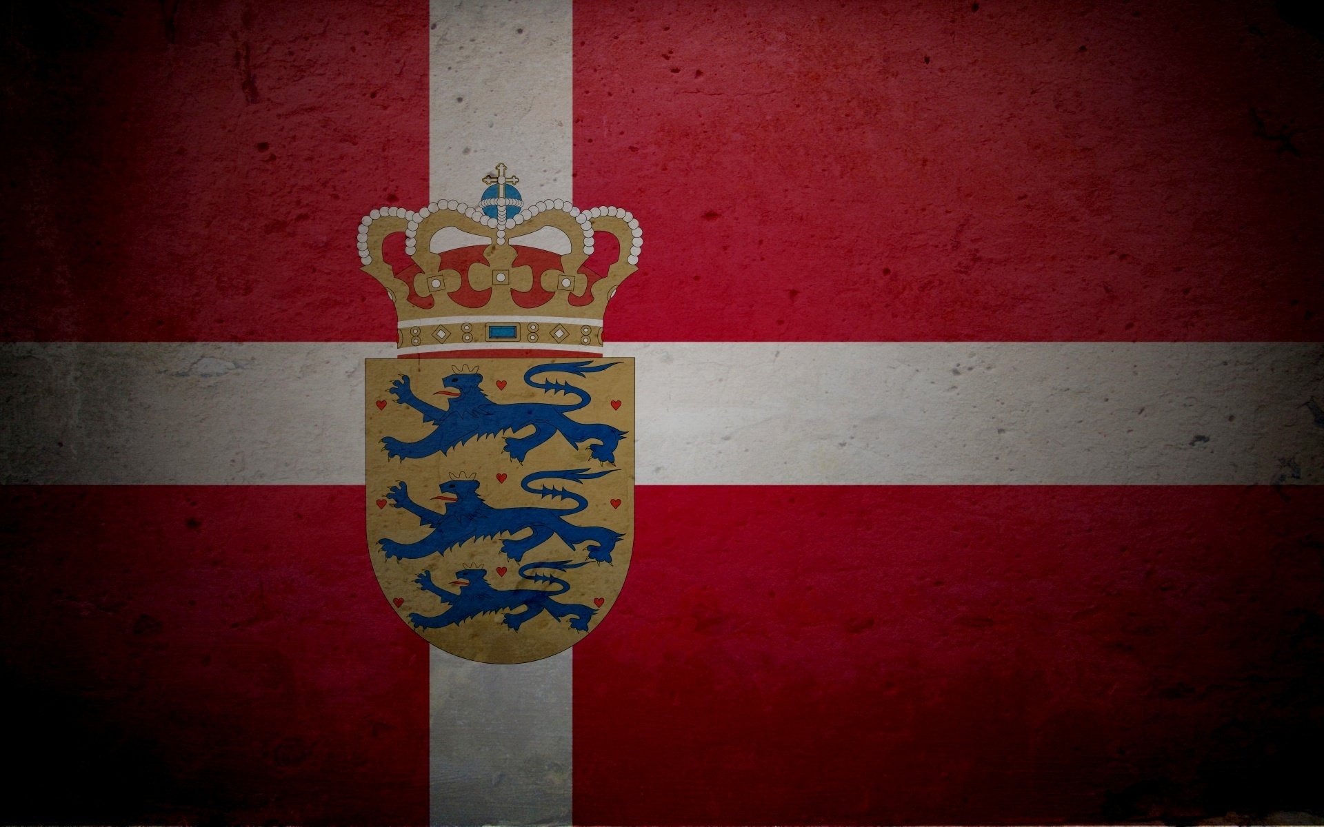 drapeau armoiries danemark