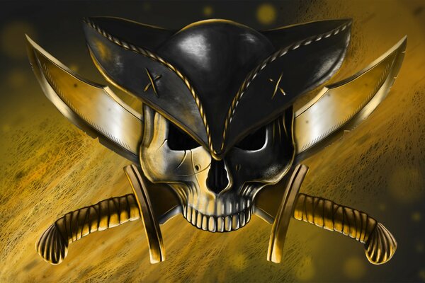 Pirate logo crâne et OS
